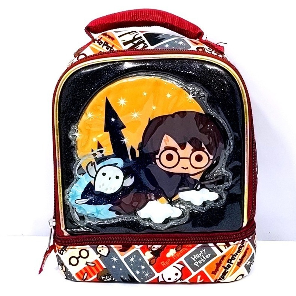 Harry Potter 2018 Chibi Dual Compartment Insulated Lunch Bag Hedwig Comic Print
